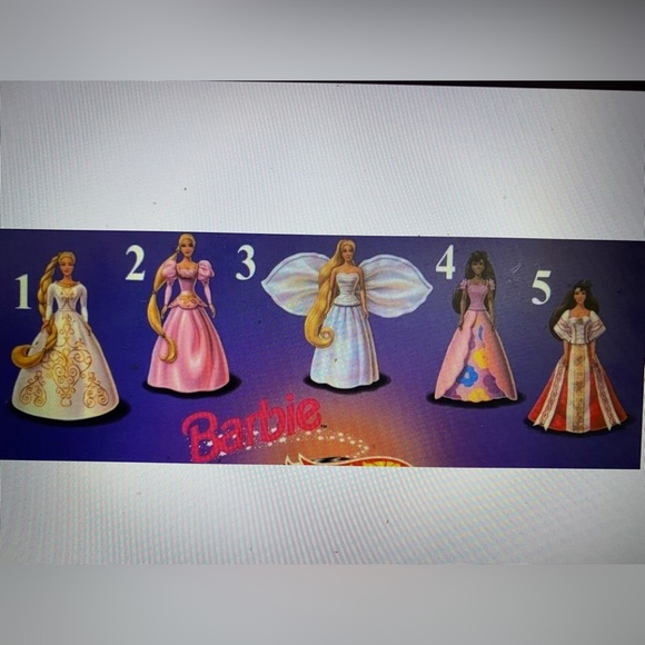 BARBIE VTG 1997 MCDONALD’S HAPPY MEAL TOY BUNDLE OF 2 HAIR YOU CAN BRUSH - Picture 7 of 12